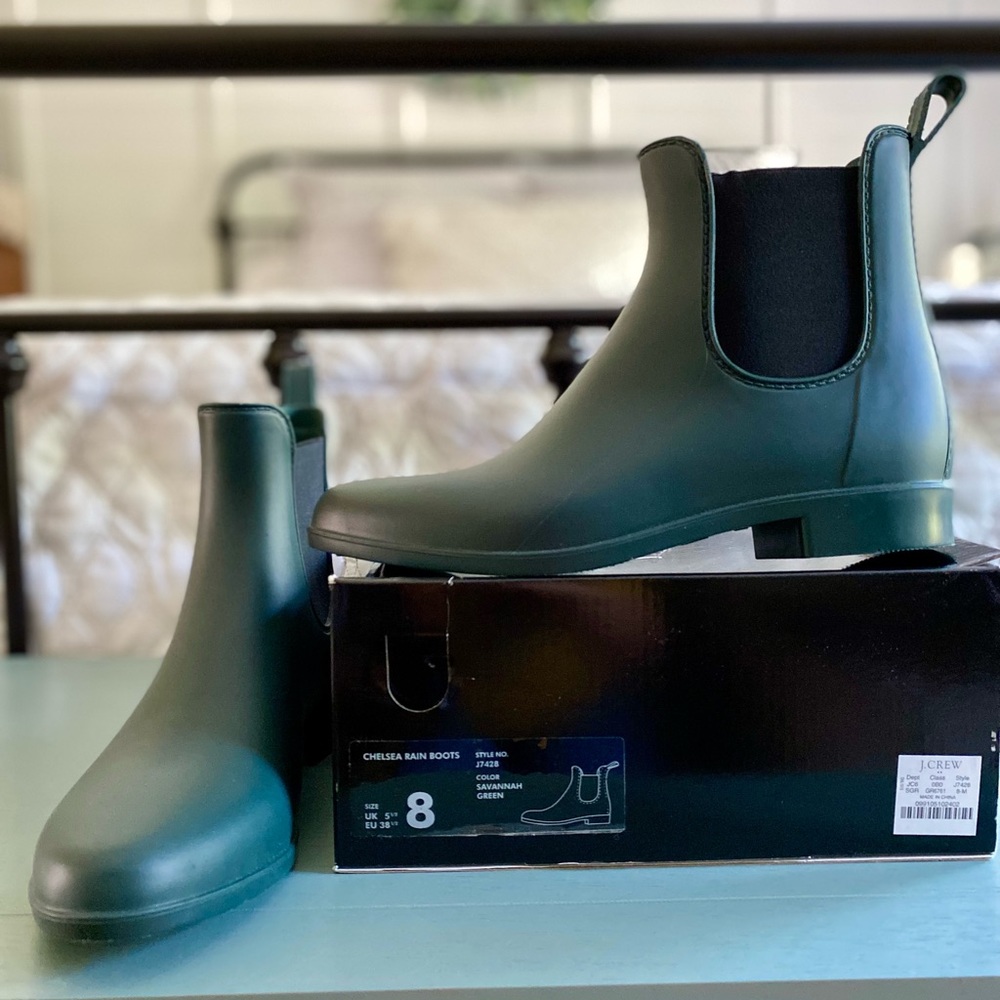 J. Crew Chelsea Rain Boot size 8